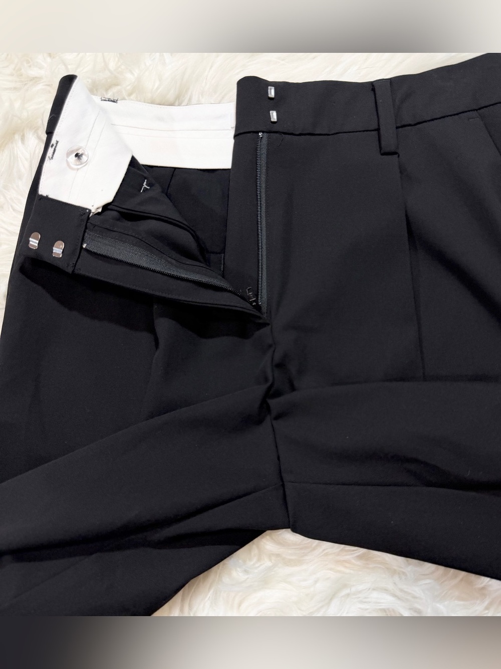 Reformation Black Wide Leg Pants - Picture 4 of 13